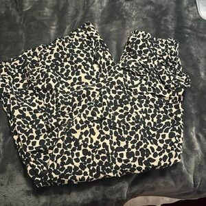 Flowy cheetah pants women